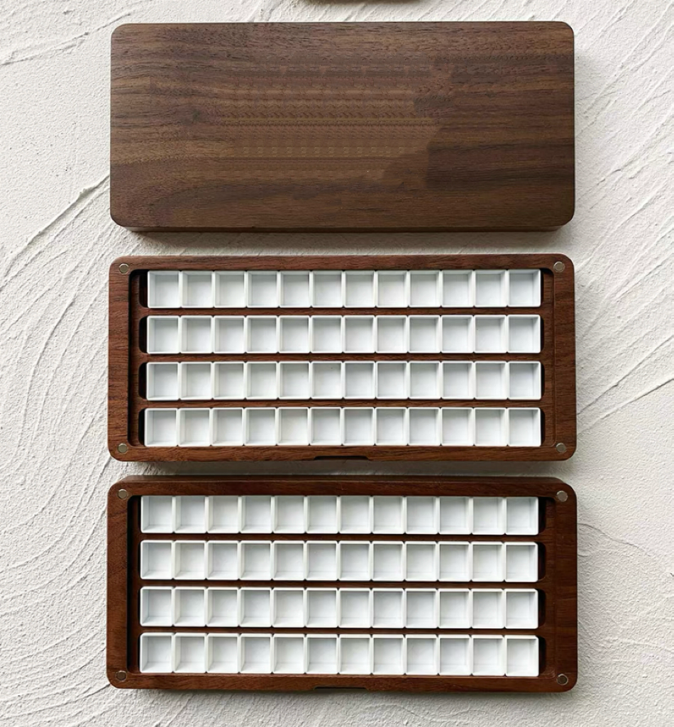 AAAI'S : WOODEN PALETTE : 96 WELLS