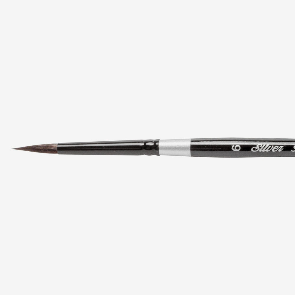 SILVER BRUSH : BLACK VELVET : SQUIRREL & RISSLON BRUSH