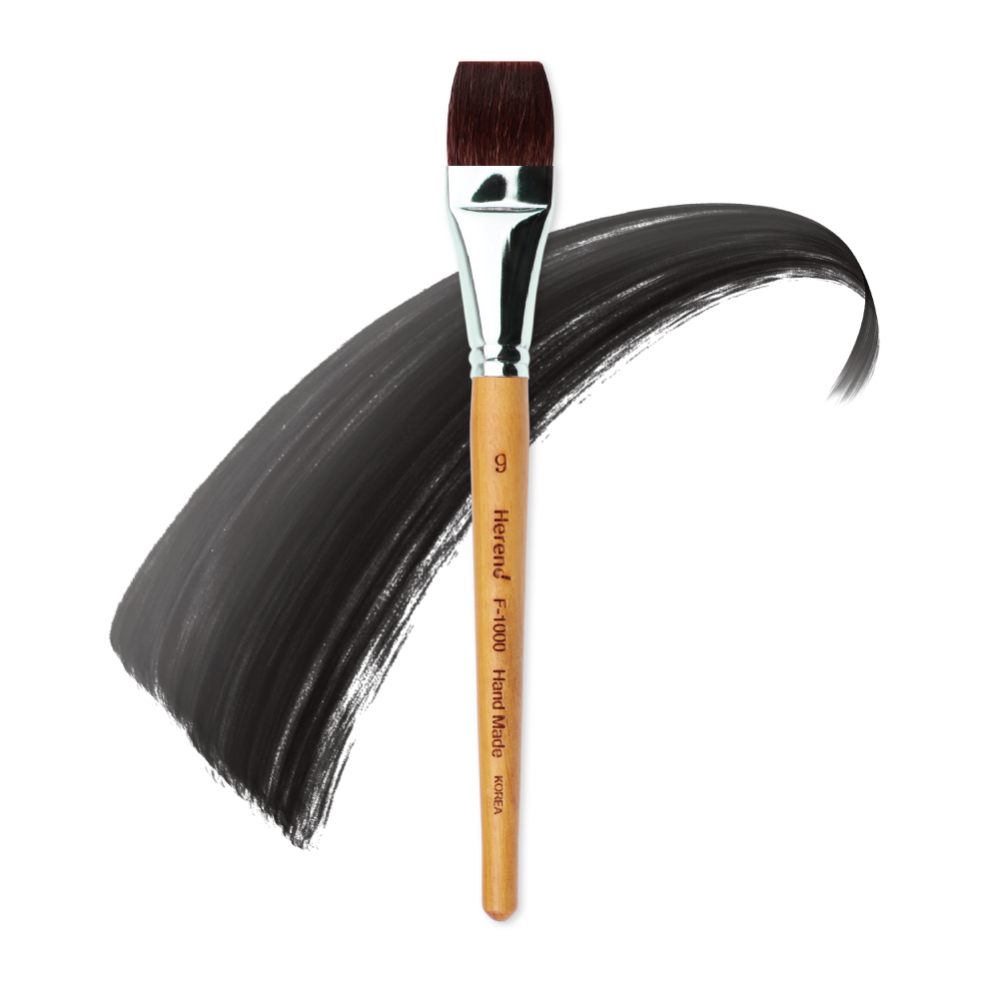 HEREND : F-1000 FLAT BRUSH (Squirrel)