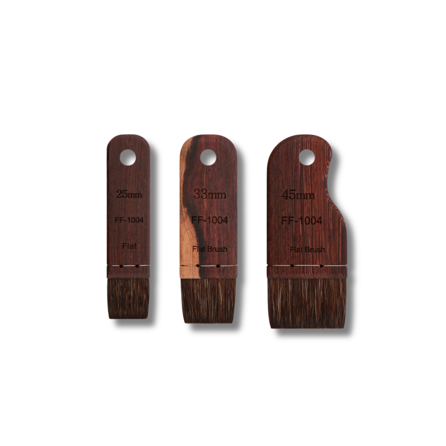 HEREND : FF-1004 FLAT BRUSH (Chipmunk)