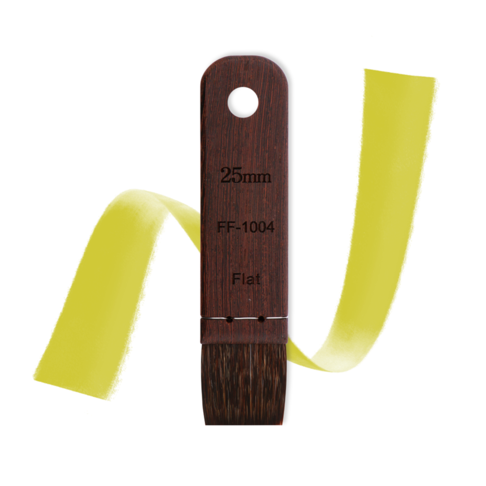 HEREND : FF-1004 FLAT BRUSH (Chipmunk)