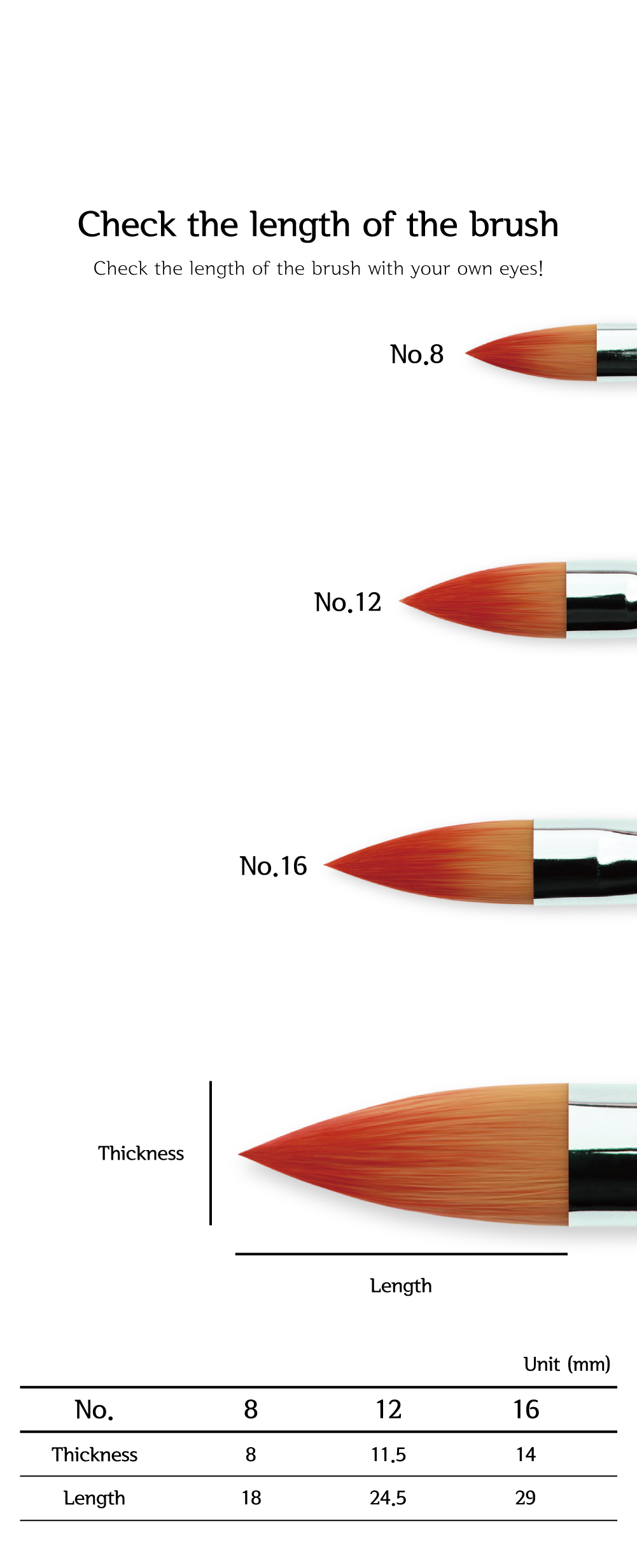 HEREND : MINI-Y8300 LEAF BRUSH (Synthetic)