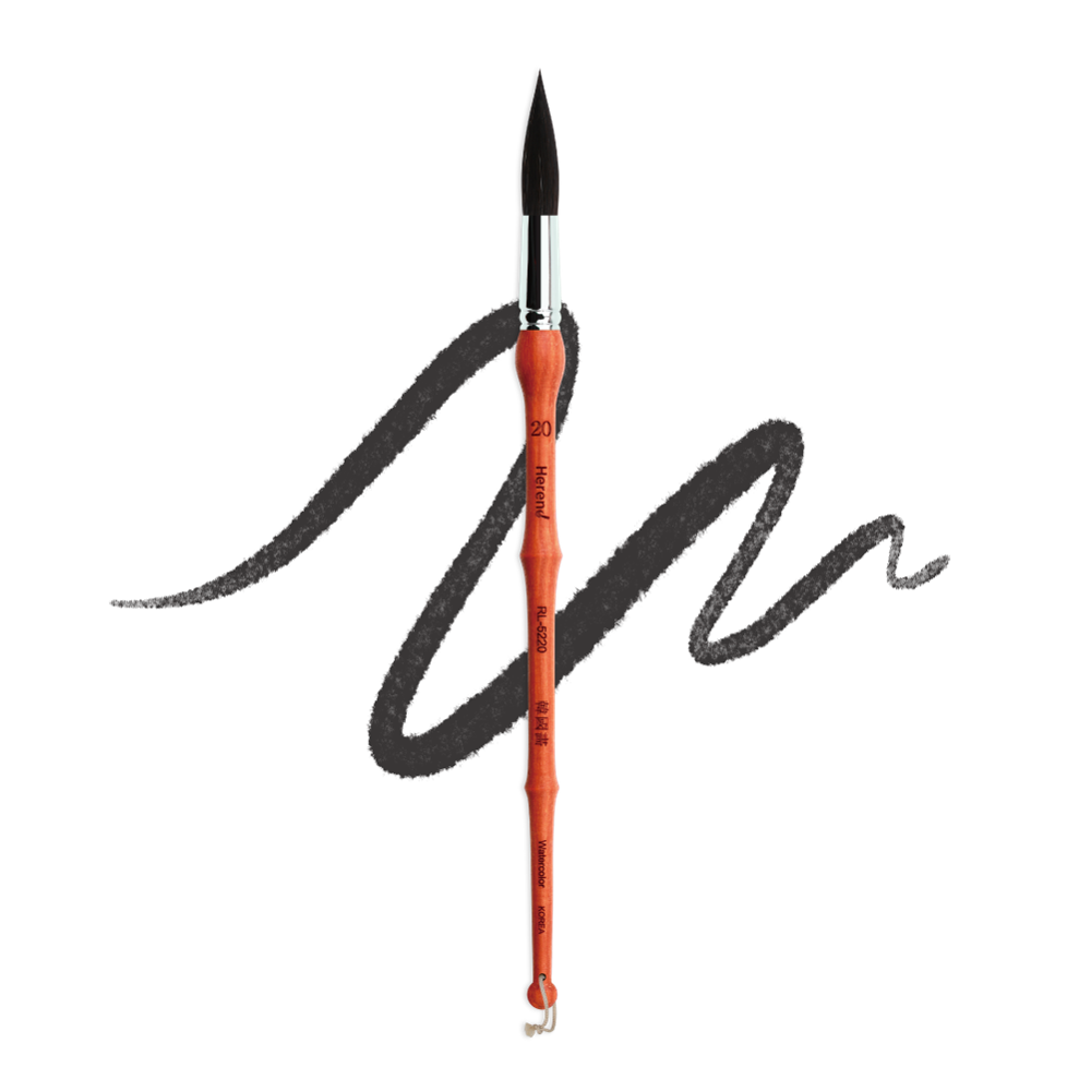 HEREND : RL-5220 ROUND BRUSH (Squirrel)