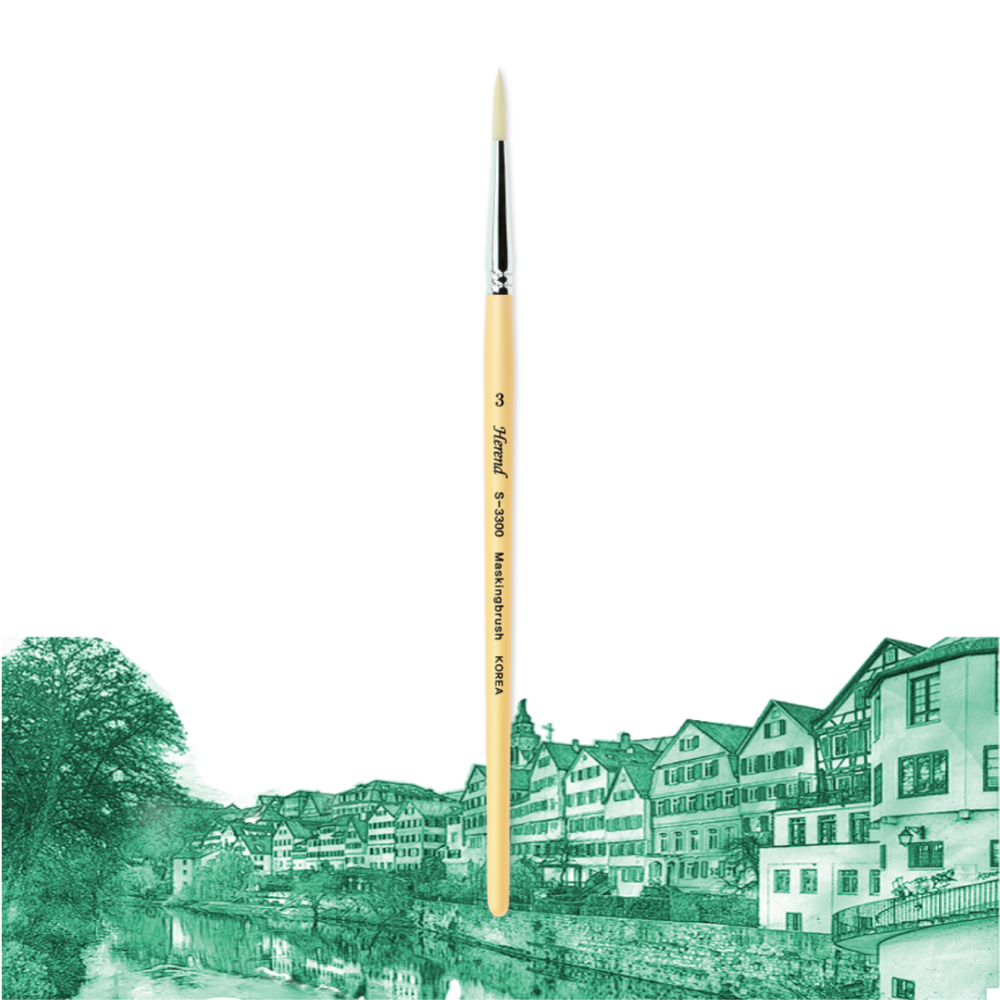 HEREND : S-3300 ROUND BRUSH (Synthetic)