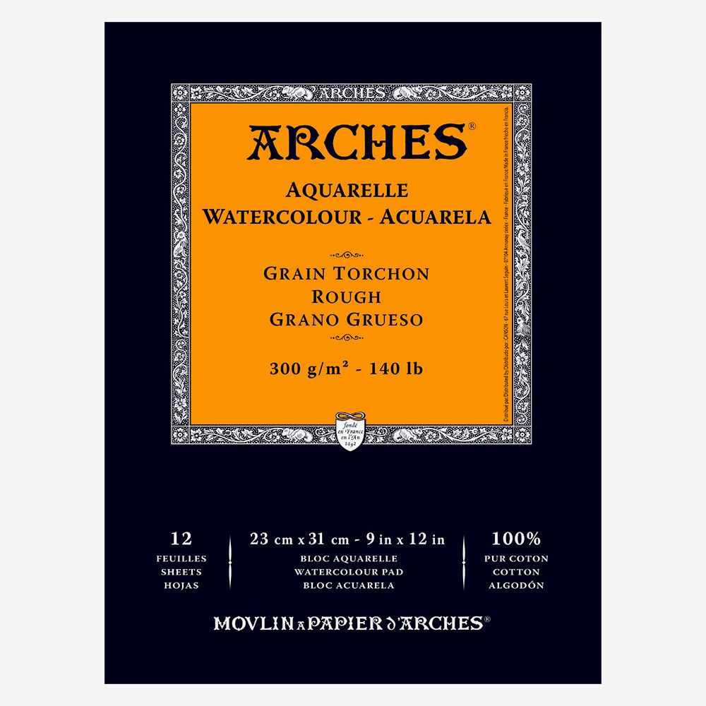 ARCHES : AQUARELLE : WATERCOLOR PAPER GUMMED PADS