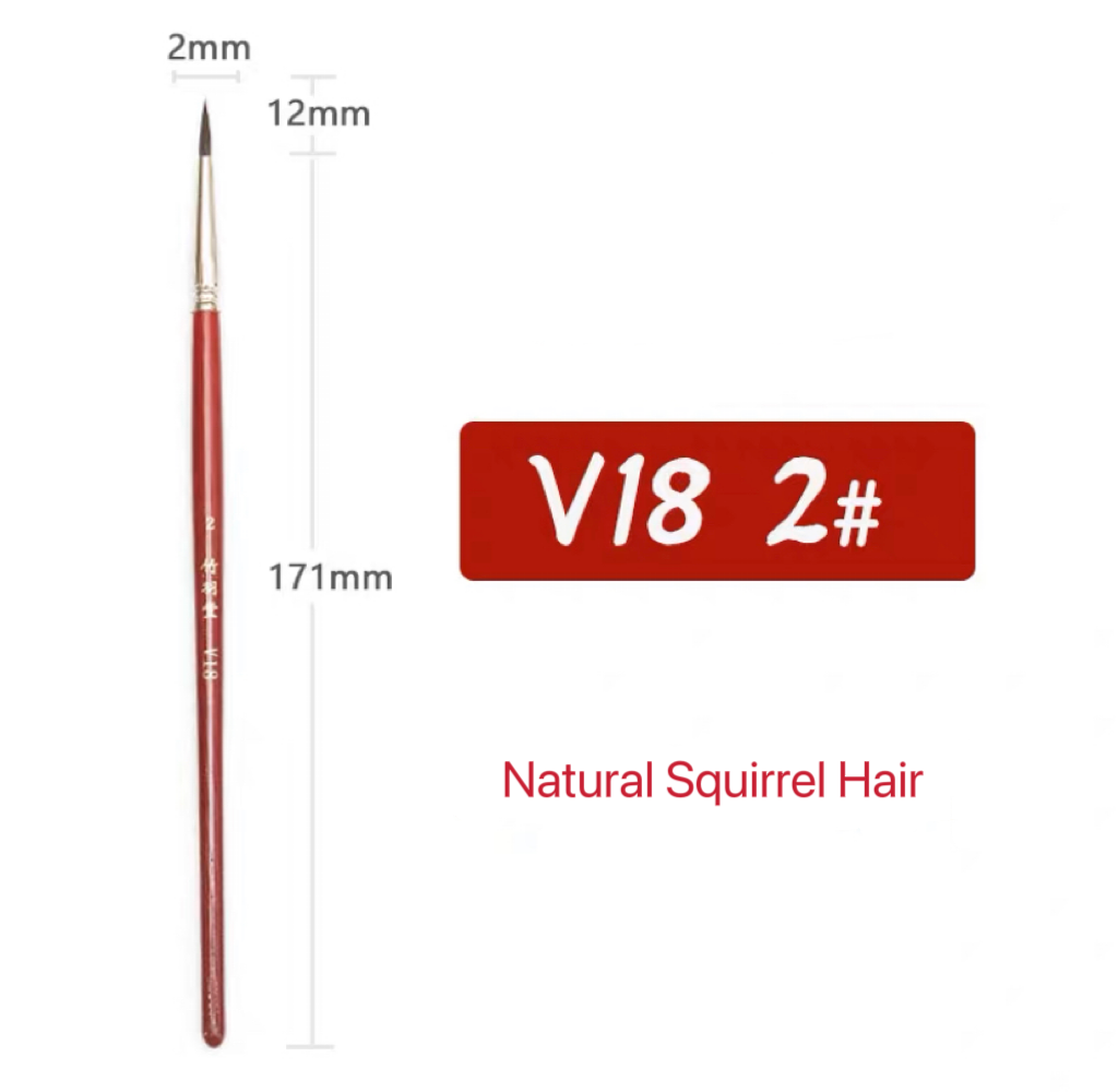 ZHU YU TANG : V18 NATURAL SQUIRREL HAIR BRUSH