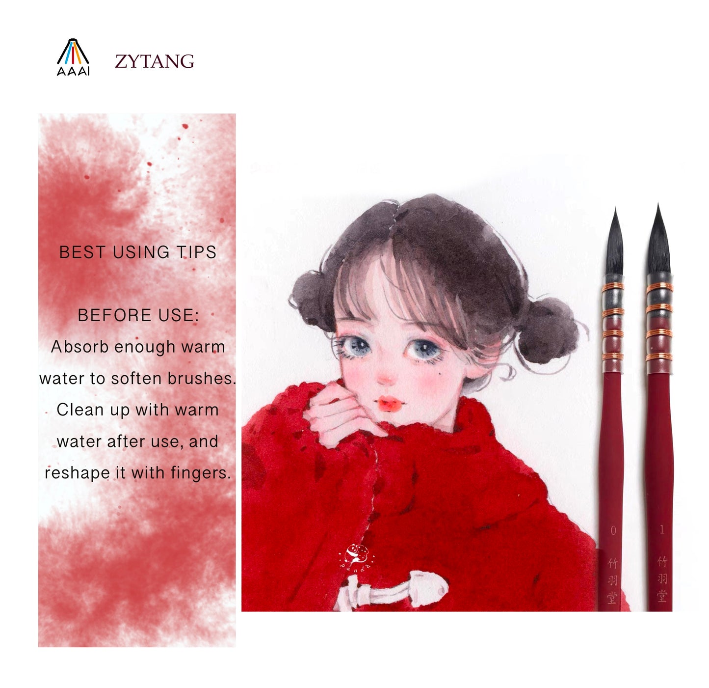 ZHU YU TANG : 1018 WATERCOLOR BRUSH