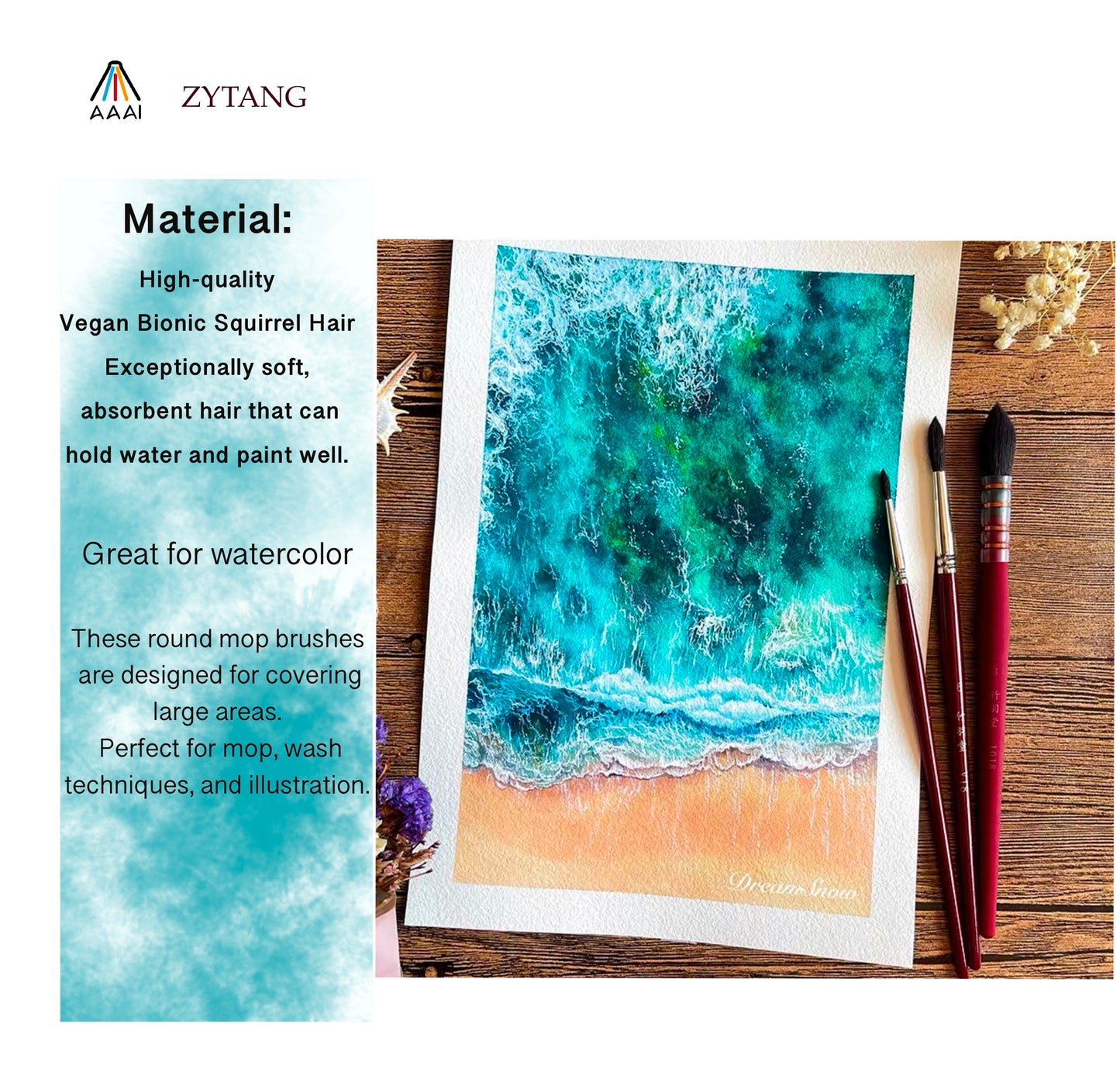 ZHU YU TANG : 1018 WATERCOLOR BRUSH
