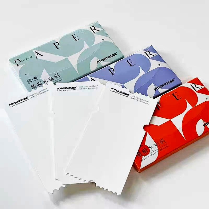 POTENTATE : STAMP STYLE WATERCOLOR PAPER