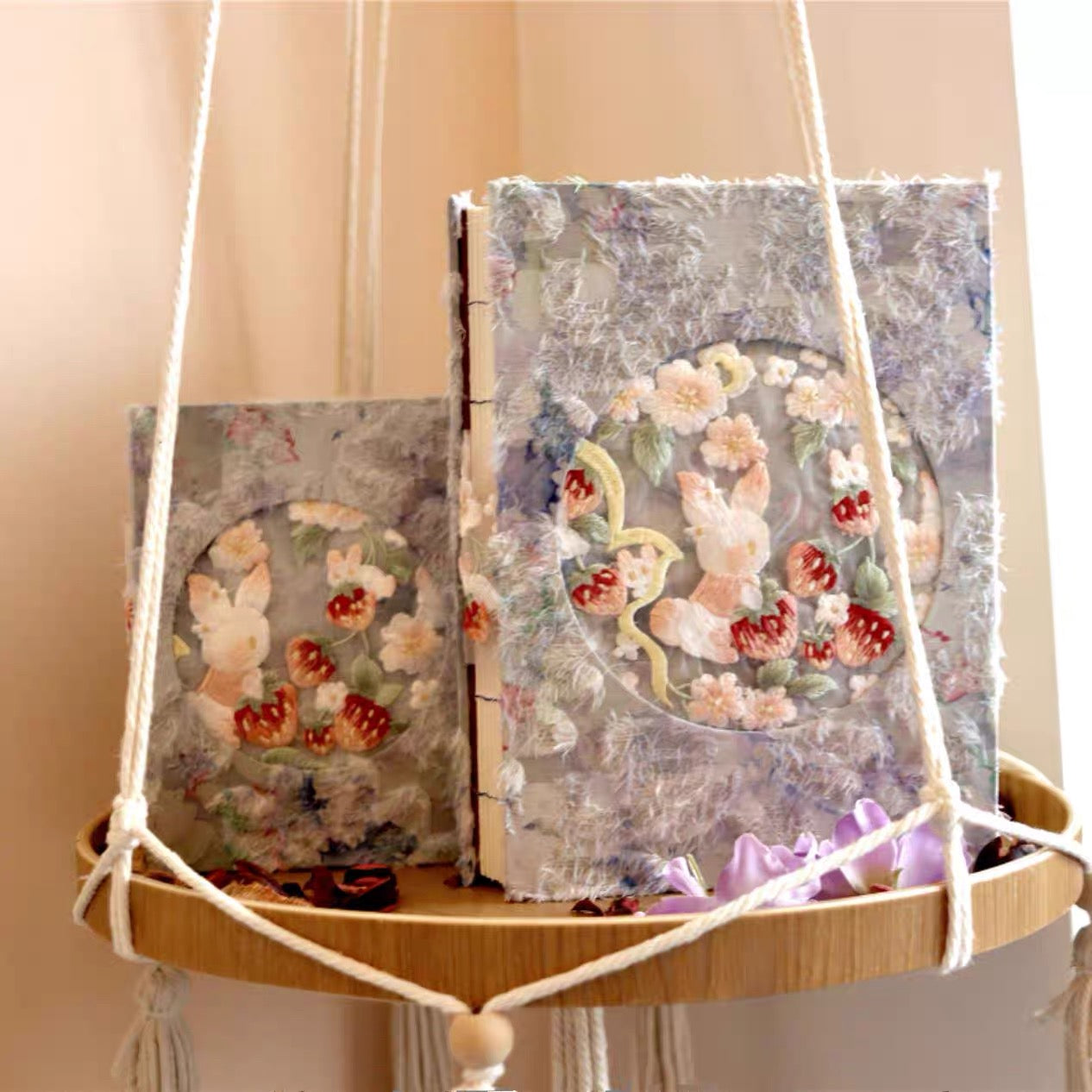 New Arrival – Handmade Watercolor Embroidered Gradient Journal Book
