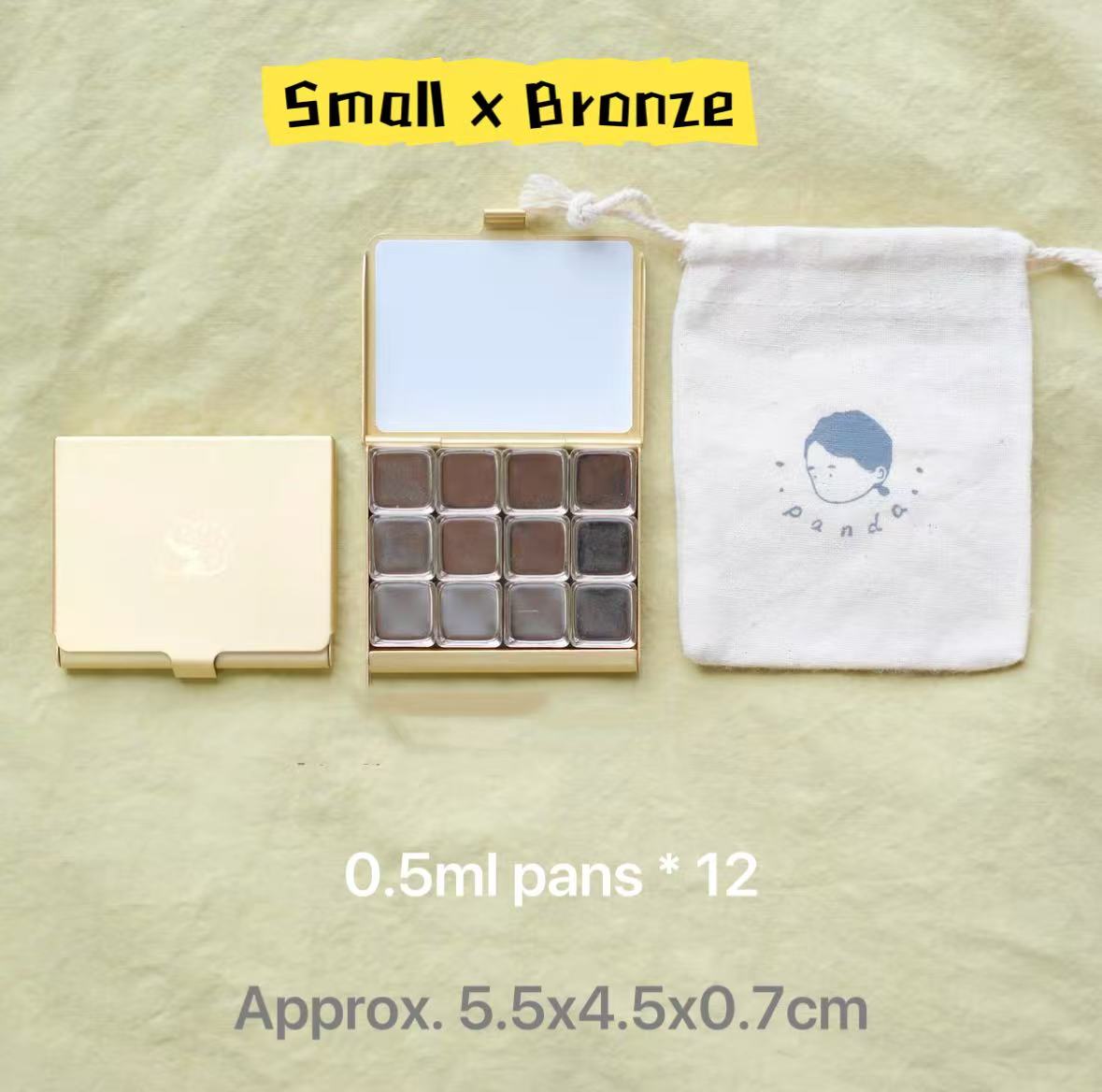 Portable Aluminum Slim Watercolor Palette for Artists on the Go