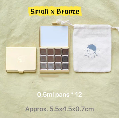 Portable Aluminum Slim Watercolor Palette for Artists on the Go