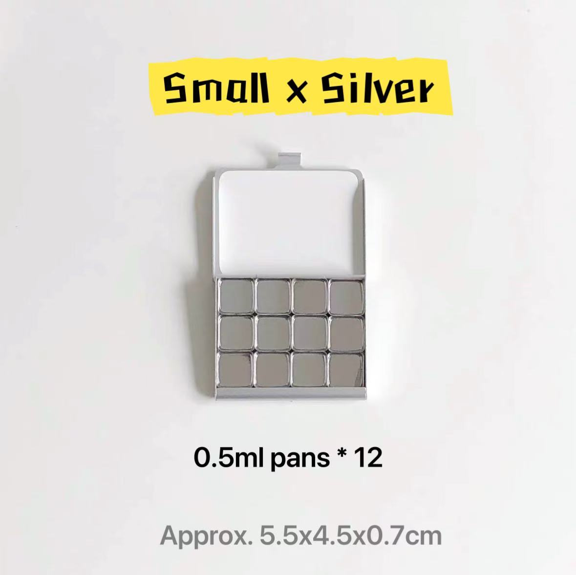 Portable Aluminum Slim Watercolor Palette for Artists on the Go
