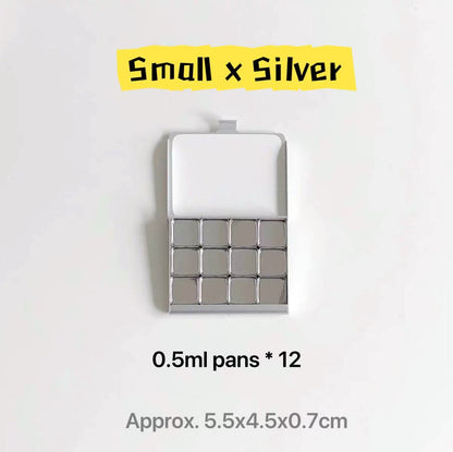 Portable Aluminum Slim Watercolor Palette for Artists on the Go