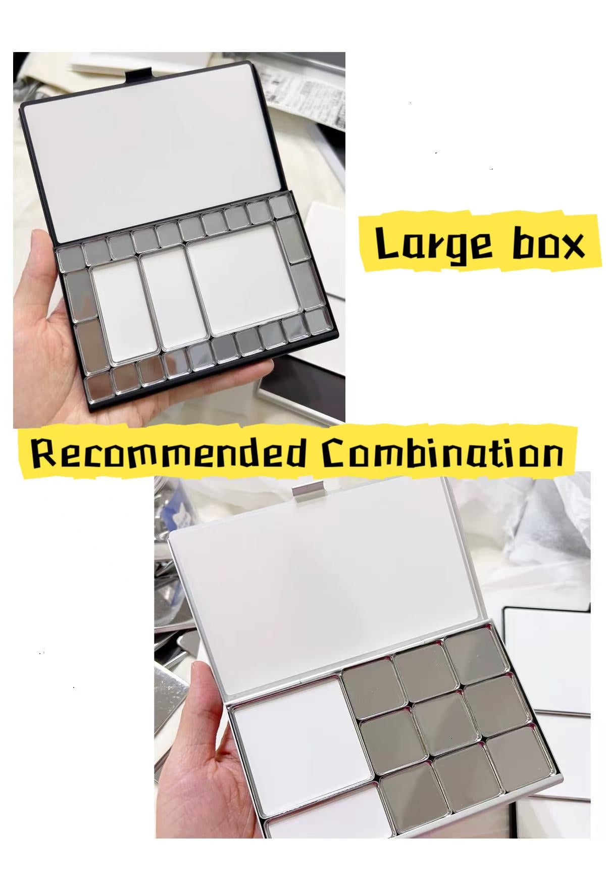 Portable Aluminum Slim Watercolor Palette for Artists on the Go