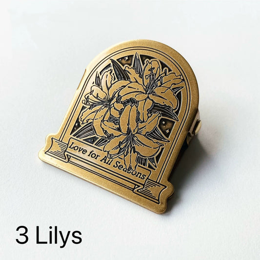 New Notebook Brass Clips