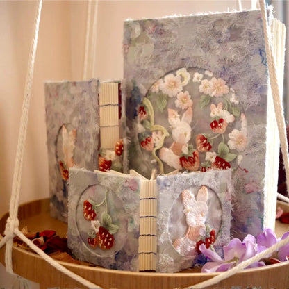 New Arrival – Handmade Watercolor Embroidered Gradient Journal Book