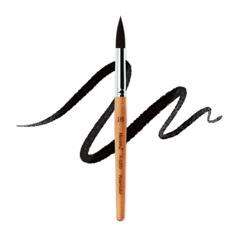 HEREND : MINI R-5200 ROUND BRUSH (Squirrel)
