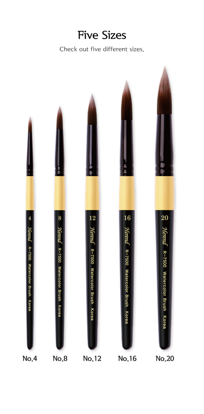 HEREND : MINI R-7500 ROUND BRUSH (Synthetic)