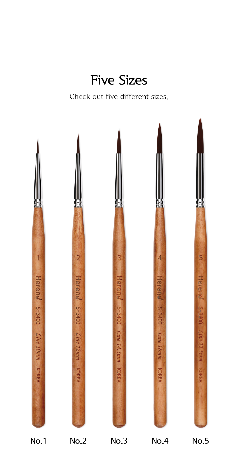 HEREND : S-3400 DETAIL BRUSH (Synthetic)