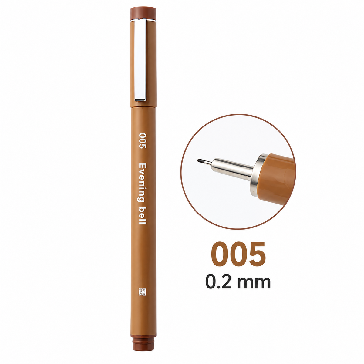 Evening Bell Brown Color Sepia Micro Fineliner Drawing Art Pens