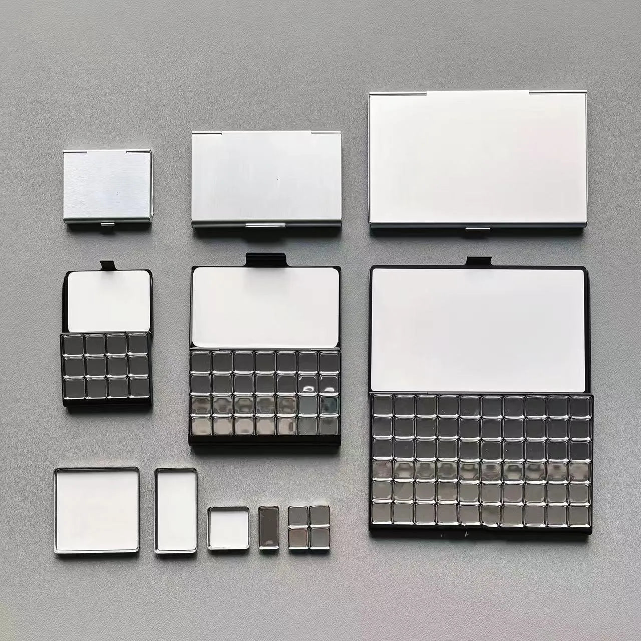 Portable Aluminum Slim Watercolor Palette for Artists on the Go
