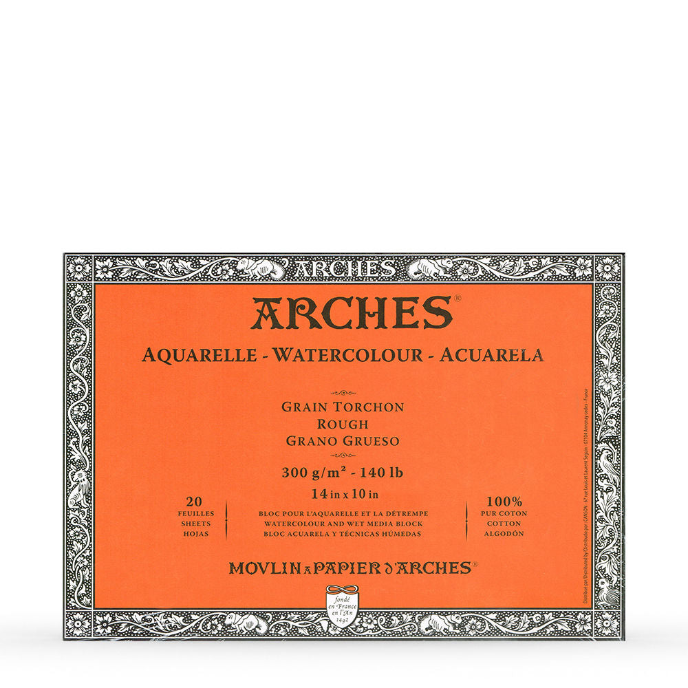 ARCHES : AQUARELLE : WATERCOLOR PAPER BLOCKS : 300GSM