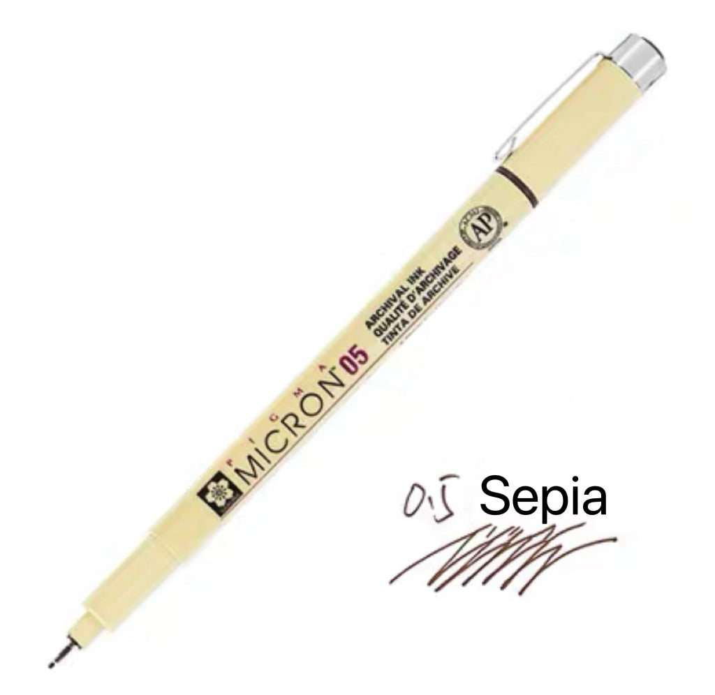 Sakura Pigma Micron Pen - Size 05 - 0.45 mm - 15 Color Bundle
