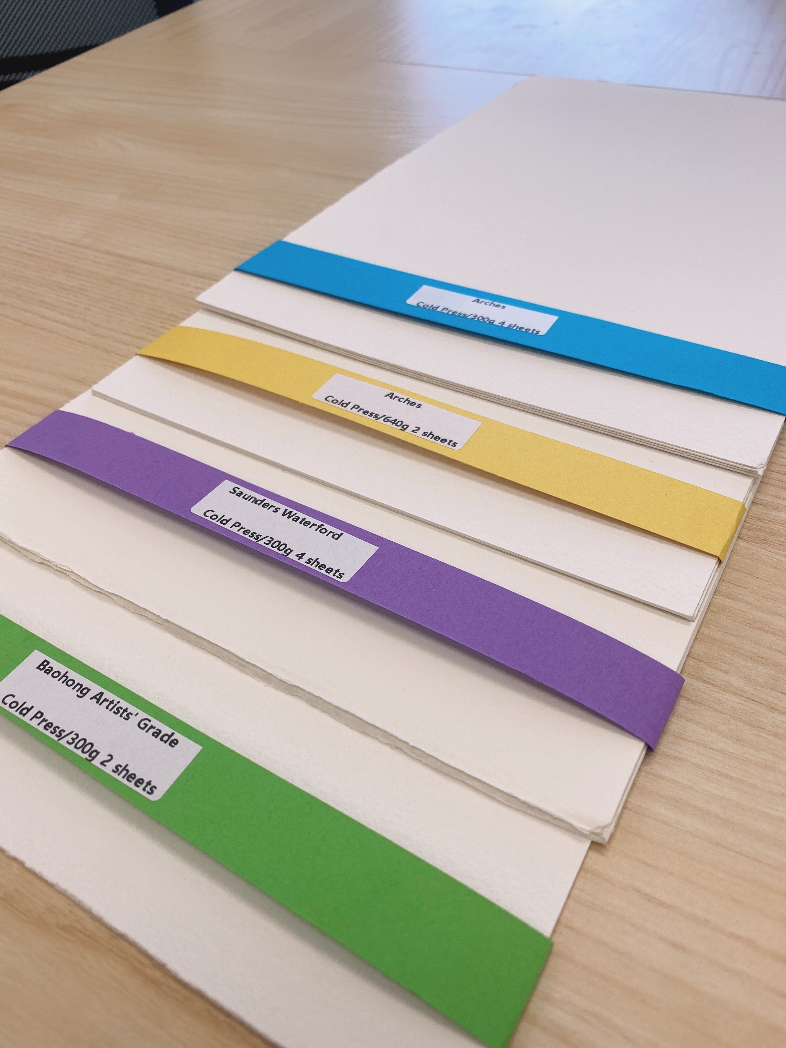 Assorted Watercolor paper Sample Pack, 12 sheets - – All About Art ...