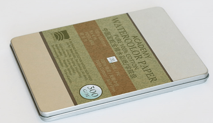 BAOHONG Postcards, 6”x4” Academy Watercolor Paper 100% Cotton,  140lb/300gsm, Textured Cold Press/Hot Press/Rough, 20 sheets