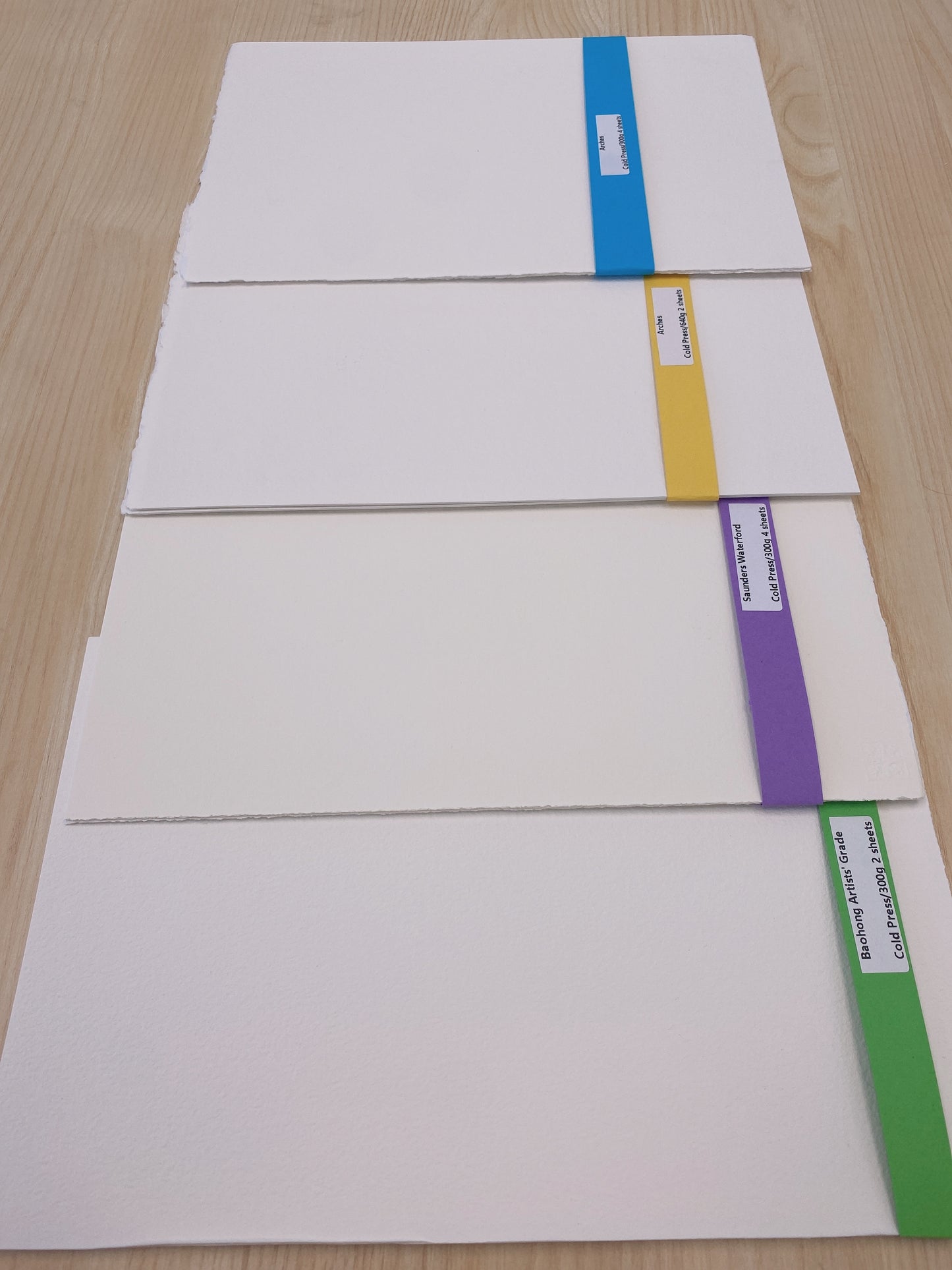 Assorted Watercolor paper Sample Pack, 12 sheets - – All About Art ...